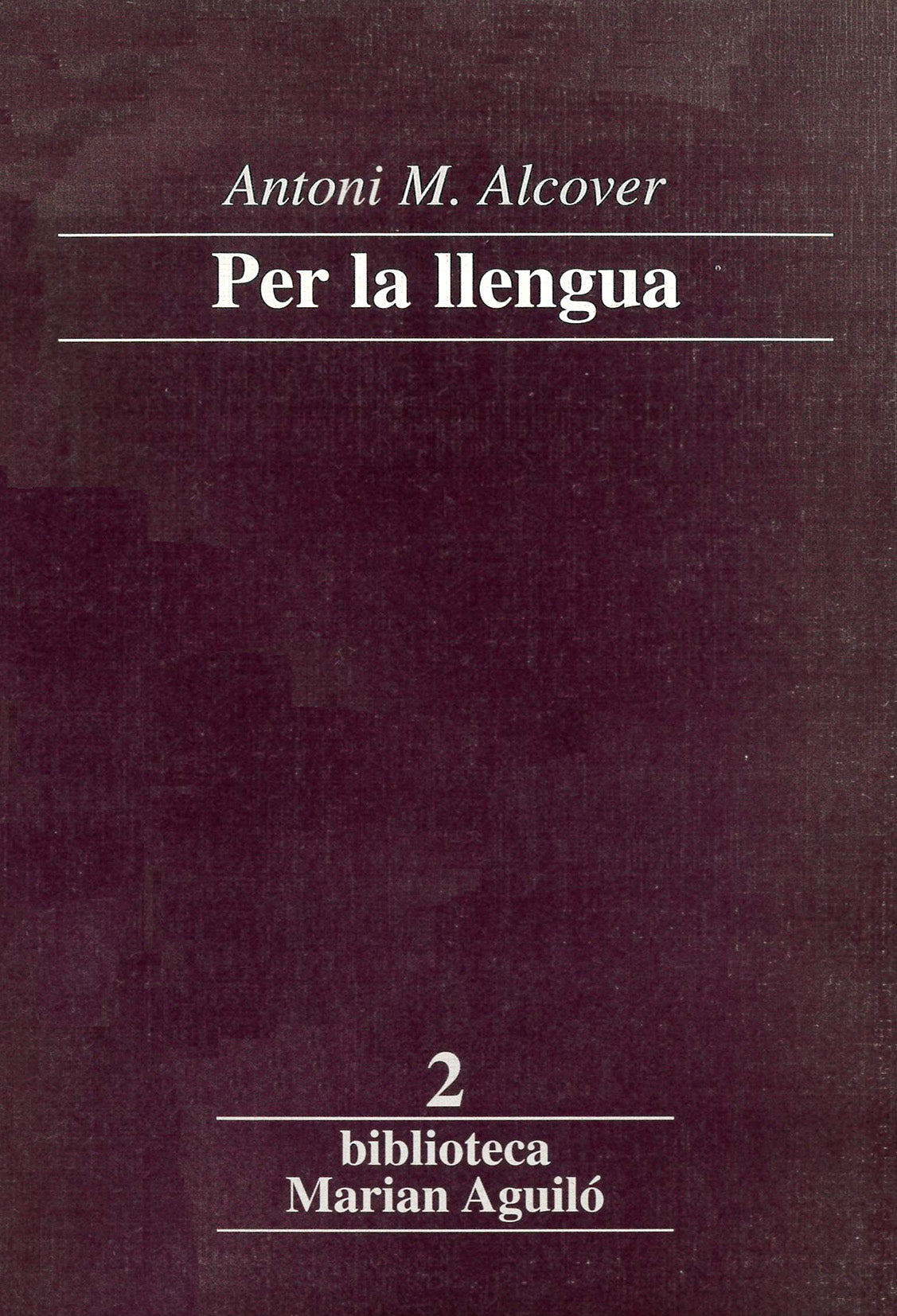Per la llengua, de Alcover i Sureda | portada del libro