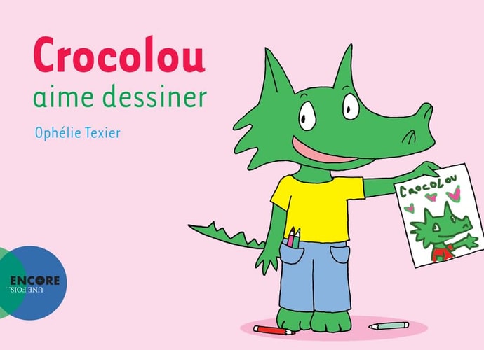 CROCOLOU AIME DESSINER, de Ophélie Texier | portada del libro