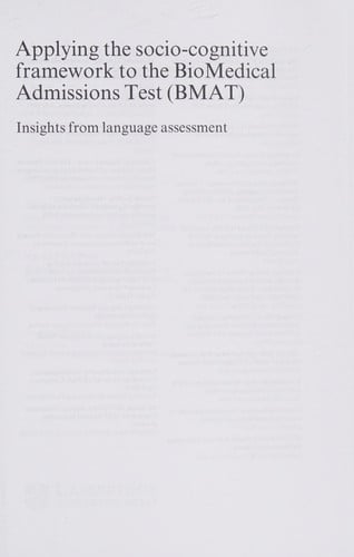 SLT 49 APP SOCIO-COGNITIVE FRAMEWORK TO BIOMEDICAL | portada del libro