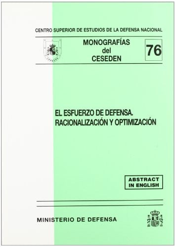 El esfuerzo de defensa, de Centro Superior de Estudios de la Defensa Nacional (Spain) | portada del libro