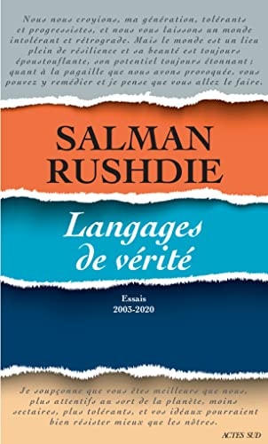 LANGAGES DE VERITE, de Salman Rushdie | portada del libro