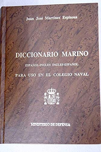 Diccionario marino, español-inglés, de Martínez de Espinosa Tacón | portada del libro