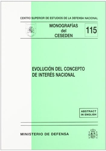 Evolución del concepto de interés nacional, de Spain. Ministerio de Defensa. Secretaría General Técnica | portada del libro