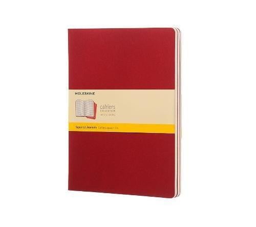 RED SQUARED CAHIER JOURNALS XL ROJO CUADRICULADO BLANDA, de SIN AUTOR | portada del libro