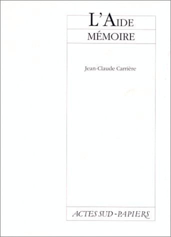 L'AIDE MEMOIRE, de Carrière | portada del libro