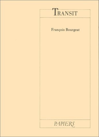 TRANSIT, de Bourgeat | portada del libro