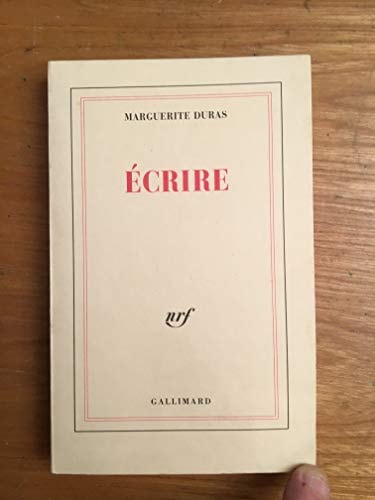 ECRIRE, de DURAS | portada del libro