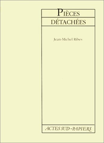 PIECES DETACHEES, de Ribes | portada del libro