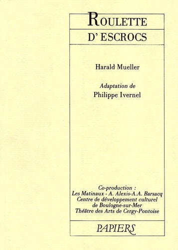 ROULETTE D'ESCROCS, de Harald Mueller | portada del libro