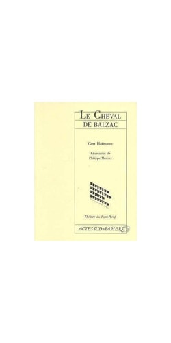 LE CHEVAL DE BALZAC, de Gert Hofmann | portada del libro