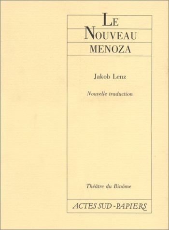 LE NOUVEAU MENOZA, de Jakob Michael Reinhold Lenz | portada del libro