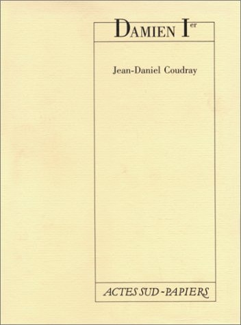DAMIEN 1ER, de Coudray | portada del libro