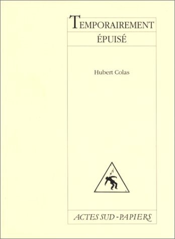 TEMPORAIREMENT EPUISE, de Colas | portada del libro