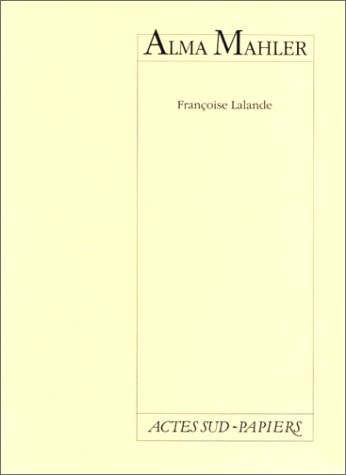 ALMA MAHLER, de Lalande | portada del libro