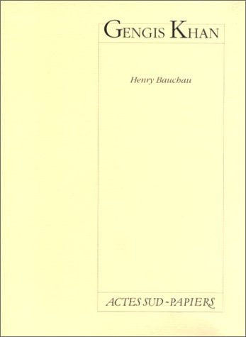 GENGIS KHAN, de Bauchau | portada del libro