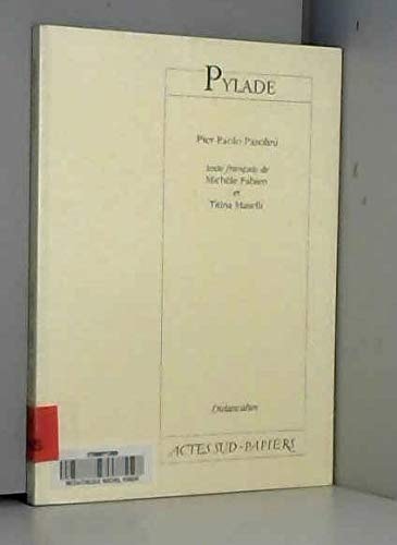 PYLADE, de Pier Paolo Pasolini | portada del libro