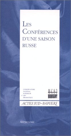 LES CONFERENCES D'UNE SAISON RUSSE, de Collectif | portada del libro