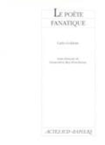 LE POETE FANATIQUE, de Carlo Goldoni | portada del libro