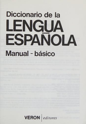 Diccionario de la lengua española | portada del libro