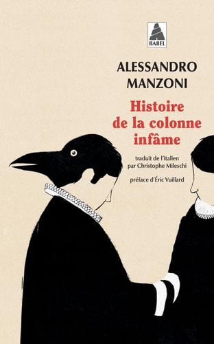 ISTOIRE DE LA COLONNE INFAME (POCHE), de Alessandro Manzoni | portada del libro