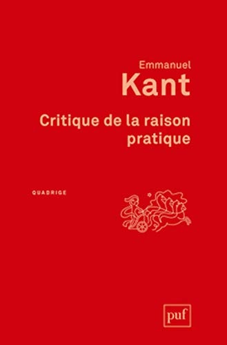 CRITIQUE DE LA RAISON PRATIQUE, de Immanuel Kant | portada del libro