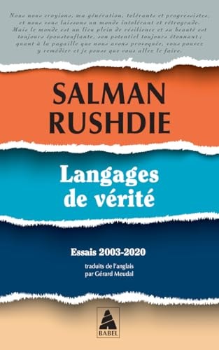 ANGAGES DE VERITE (POCHE), de Salman Rushdie | portada del libro
