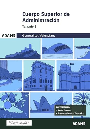 TEMARIO 6 CUERPO SUPERIOR DE ADMINISTRACION DE LA GENERALITA, de AA.VV. | portada del libro