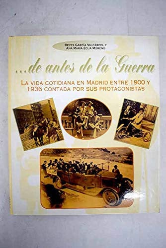 De antes de la guerra, de AA.VV. | portada del libro