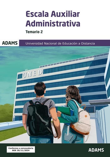 ESCALA AUXILIAR ADMINISTRATIVA - TEMARIO 2 | portada del libro