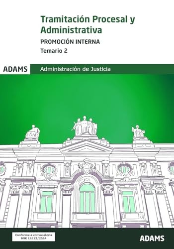TRAMITACION PROCESAL Y ADMINISTRATIVA ( PROMOCION INTERNA) - TEMARIO 2 | portada del libro