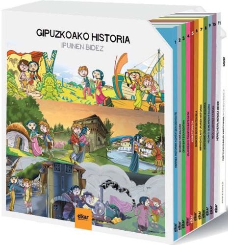Gipuzkoako historia ipuinen bidez (kaxa), de Batzuen artean | portada del libro
