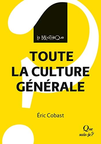 OUTE LA CULTURE GENERALE, de Eric Cobast | portada del libro