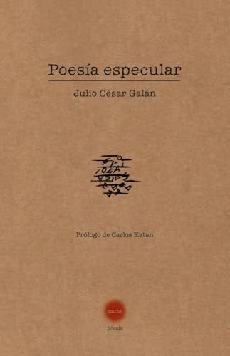 POESIA ESPECULAR, de GALAN | portada del libro