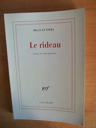 LE RIDEAU, de Milan Kundera | portada del libro