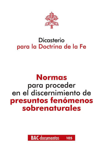 DICASTERIO PARA LA DOCTRINA DE LA FE NORMAS PROCEDER DISCER | portada del libro