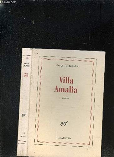 VILLA AMALIA, de Pascal Quignard | portada del libro