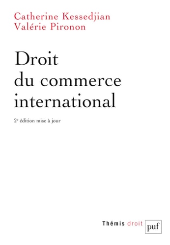 DROIT DU COMMERCE INTERNATIONAL - GRAND FORMAT, de Catherine Kessedjian | portada del libro