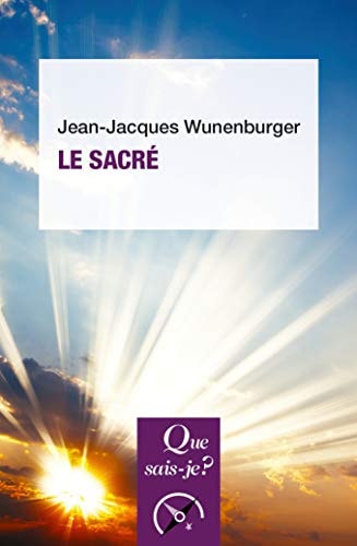 E SACRE, de Jean-Jacques Wunenburger | portada del libro
