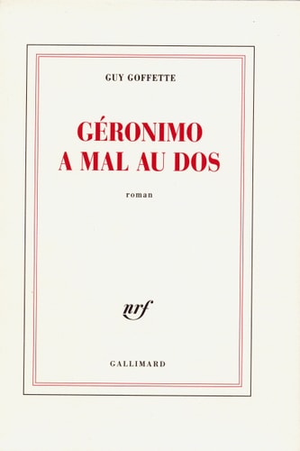 GERONIMO A MAL AU DOS, de Guy Goffette | portada del libro