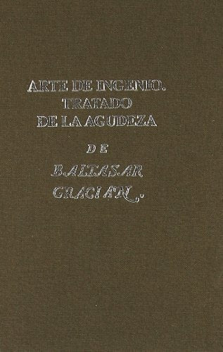 Arte de ingenio, tratado de agudeza, de GRACIAN | portada del libro
