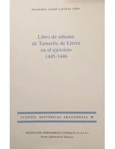 Libro de aduana de Tamarite de Litera en el ejercicio 1445-1446, de LACUEVA USED | portada del libro