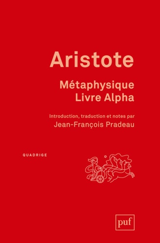 ETAPHYSIQUE. ALPHA, de Aristoteles | portada del libro