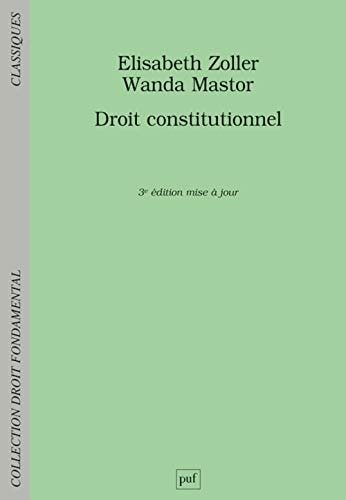 ROIT CONSTITUTIONNEL, de Élisabeth Zoller | portada del libro