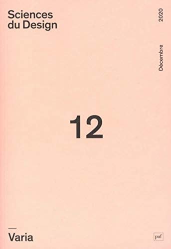 CIENCES DU DESIGN 2020 (12), de Collectif | portada del libro