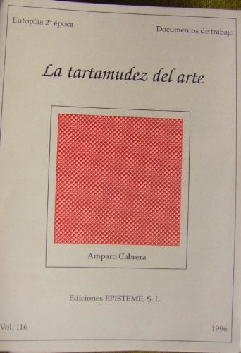 TARTAMUDEZ DEL ARTE., de CABRERA | portada del libro