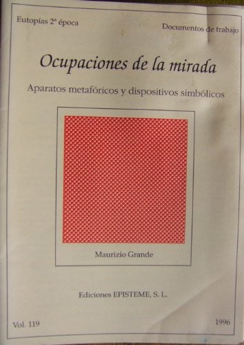 OCUPACIONES DE LA MIRADA, de GRANDE | portada del libro