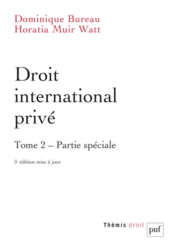 ROIT INTERNATIONAL PRIVE TOME 2, de Dominique Bureau | portada del libro