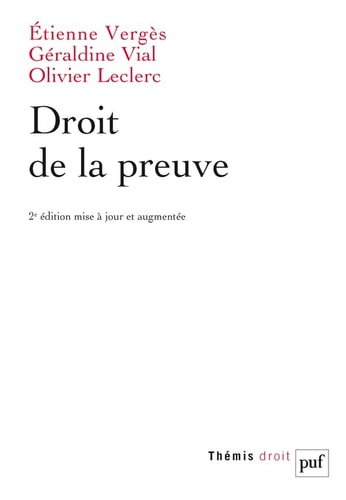 ROIT DE LA PREUVE, de Étienne Vergès | portada del libro