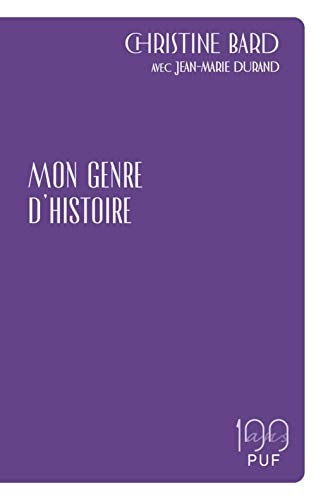 ON GENRE D'HISTOIRE, de Christine Bard | portada del libro