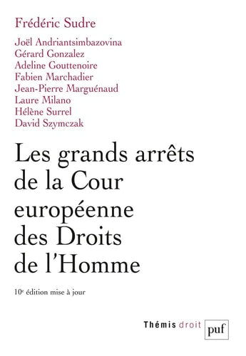 ES GRANDS ARRETS DE LA COUR EUROPEENNE, de Joël Andriantsimbazovina | portada del libro